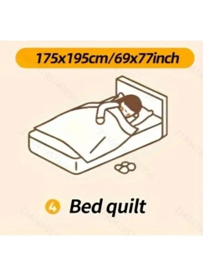 Khaki Ultra Soft Lamb Fleece Throw Blanket Thick Warm Plush 3D Design For Bed Couch Travel - Image 3